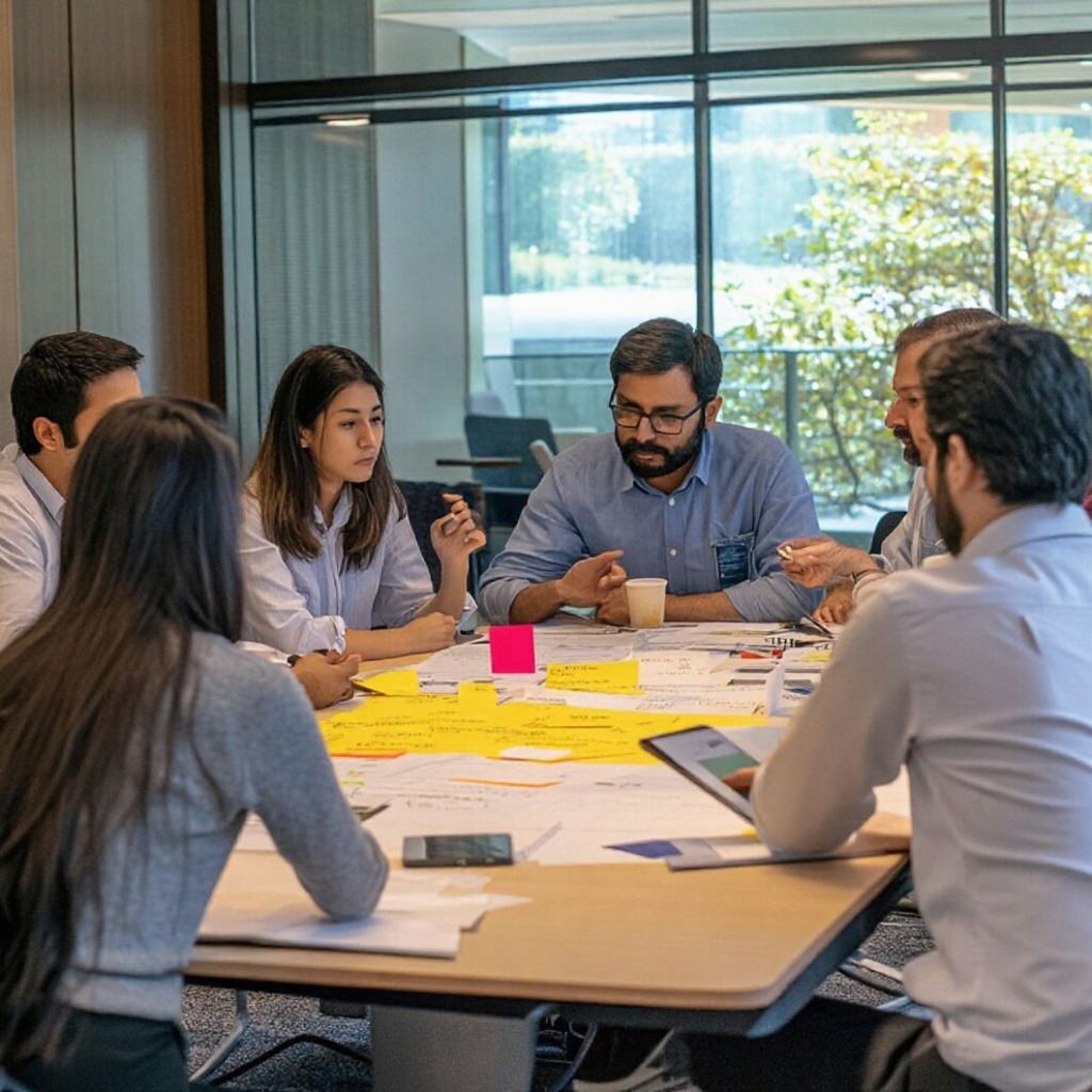 Sarnwhym team collaborating on HR solutions and business growth strategies